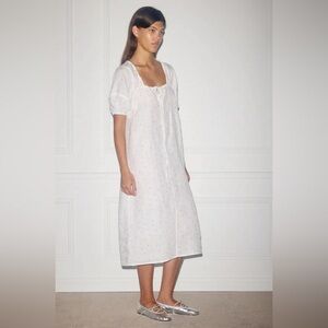 Deiji Studos Curved Seam linen Dress